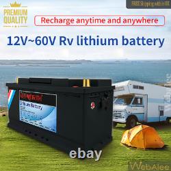 100Ah 12V Lithium LiFePO4 Battery BMS Leisure Solar Power Wind Golf Off Grid