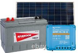 100Ah Leisure Battery, 115W Solar Panel with MPPT Charger Controller Set