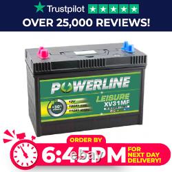 100Ah POWERLINE 12V DUAL PURPOSE LEISURE BATTERY STARTING AND DEEP CYCLING XV31
