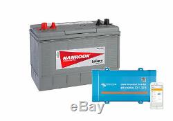 100Ah Sealed Leisure Battery & 12V 375VA Victron Phoenix VE Direct Inverter