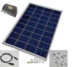 100W 12V 24V Solar Panel Leisure Battery Charging Kit For VW T4 T5 Campervan Bus