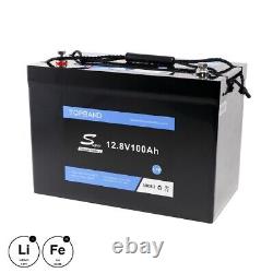 100ah 12v Lithium Leisure Battery LiFePO4 Motorhome Boat Marine Camper VW DC9.80