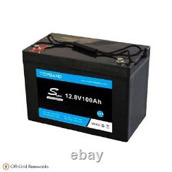 100ah 12v Lithium Leisure Battery LiFePO4 Motorhome Boat Marine Camper VW DC9.80