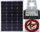 100w Solar Panel +10a Lcd Battery Charger 2x5v Usb +7m Cable & Clips +c Brackets