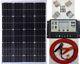 100w Solar Panel + 10a Lcd Battery Charger 2x5v Usb +7m Cable & Clips + Brackets