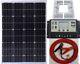 100w Solar Panel +10a Lcd Battery Charger 2x5v Usb +cable & Clips & Brackets Kit