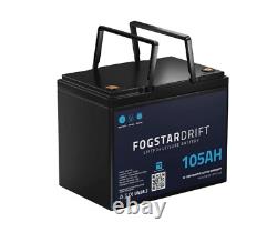 105ah 12v Fogstar Drift Lithium Leisure Battery Bluetooth and Heated