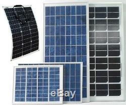 10w 20w 30w 50w 80w 100w 130w 200w PV Solar Panel for 12v 24v battery system UK