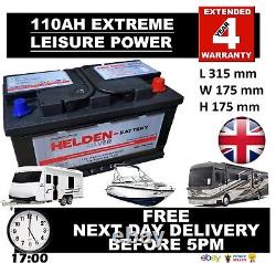 110AH 110 ah LEISURE Battery DEEP CYCLE Low Height maintenance free HIGH POWER