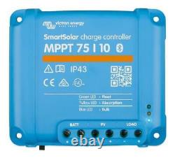 110Ah Lithium Leisure Battery, 115W Solar Panel and MPPT 75/10 Charge Controller
