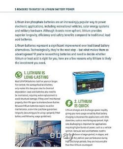 110ah Leisure Lithium Battery 12v 4yr Warranty Caravan Campervan353 x 175 x 190