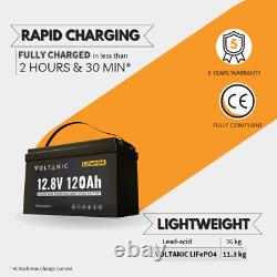 120Ah 12V Leisure Battery LiFePO4 Lithium for Camper-Motorhome-Shed-Outbuilding