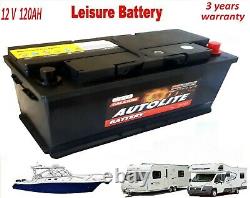 120ah 12v Leisure Battery For Caravan Campervan Motorhome