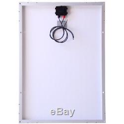 120w Solar Panel + 10A LCD battery charger 2x5V USB +7m cable & Clips + brackets