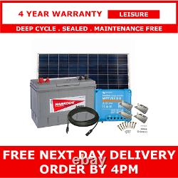 12V130Ah Leisure Battery, 175W Solar Panel, Charge Controller, Cable, Brackets