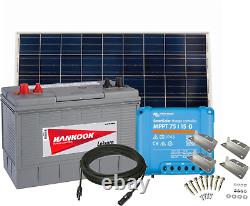 12V130Ah Leisure Battery, 175W Solar Panel, Charge Controller, Cable, Brackets