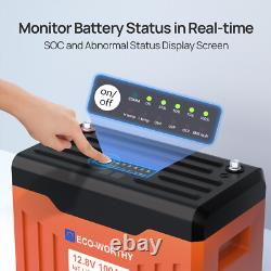 12V 100AH LiFePO4 Lithium Leisure Battery Bluetooth Communication Motorhomes Van