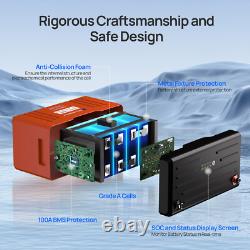 12V 100AH LiFePO4 Lithium Leisure Battery Bluetooth Communication Motorhomes Van