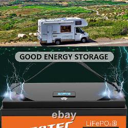 12V 100AH Lithium Battery Leisure Rechargeable LiFePO4 Deep Cycle Solar Panel RV
