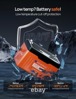 12V 100AH Lithium Leisure Battery LiFePO4 Bluetooth Communication LED Caravans