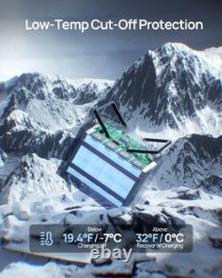 12V 100AH Lithium Leisure Battery LiFePO4 Low Temp Up to 15000 Cycles Camper Van