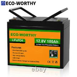 12V 100AH Lithium Leisure Battery LiFePO4 Low Temperature Solar RV Garden Home