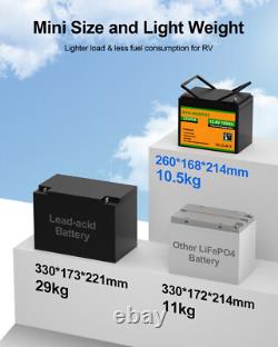 12V 100AH Lithium Leisure Battery LiFePO4 Low Temperature Solar RV Garden Home