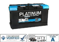 12V 100AH Platinum AGM Ultra Deep Cycle Low Height Leisure Battery 3yrs Wrnty