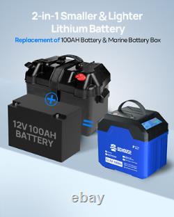 12V 100AH Upgraded 3.0 lithium leisure battery with Bluetooth USB DC Ports