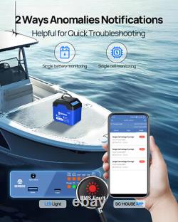 12V 100AH Upgraded 3.0 lithium leisure battery with Bluetooth USB DC Ports