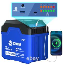 12V 100AH Upgraded 3.0 lithium leisure battery with Bluetooth USB DC Ports
