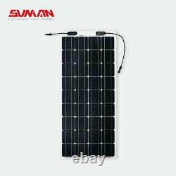 12V 100Ah Deep Cycle Leisure Battery and 100W Flexible Solar Panel