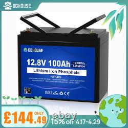12V 100Ah LiFePO4 Battery Low-Temp Protection Lithium Leisure Battery for RV