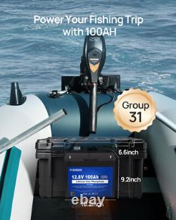 12V 100Ah LiFePO4 Battery Low-Temp Protection Lithium Leisure Battery for RV