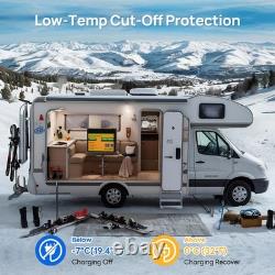 12V 100Ah Lithium Leisure Battery LiFePO4 Smart Bluetooth Motorhomes Caravan Van