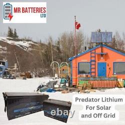 12V 100Ah Lithium (LiFePO4) Low box battery Leisure, Marine, Solar, CCTV etc