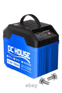 12V 100Ah Protable Lithium Battery Lifepo4 Leisure Battery for Vans RV Camp Boat