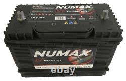 12V 105AH Deep Cycle Leisure Battery NUMAX LV30MF Caravan Motorhome, Marine Boat