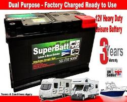 12V 110AH AGM110L Deep Cycle Leisure Battery Low Height L354mm X W175mm X H190mm