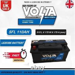 12V 110AH LEISURE BATTERY SFL 110AHC100 VOLTA 85Ah C20 FOR CARAVAN DEEP CYCLE/L4