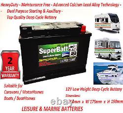 12V 110AH SB LM110 Dual Purpose Leisure Marine Long Life Deep Cycle Battery