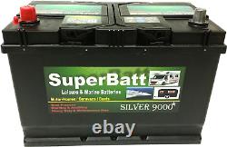 12V 110AH SuperBatt CB110 Deep Cycle Leisure Battery Caravan Motorhome Mover