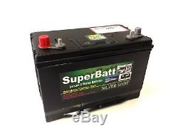SuperBatt 12V 110AH DT110 Heavy Duty Deep Cycle Leisure Marine Battery Dual Purpose 