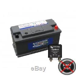 12V 110Ah Leisure Sealed Battery & Cyrix Battery Combiner 4 Year Warranty