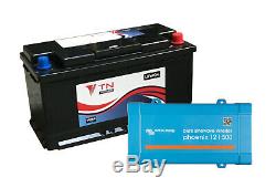 12V 110Ah Lithium Leisure Battery & 12/500 Phoenix VE. Direct Inverter 12/500