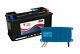 12v 110ah Lithium Leisure Battery With Ip67 12/25 Smart Charger For Campers T5