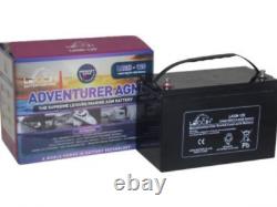 12V 120AH Leoch Adventurer AGM Leisure Battery (LAGM120) x 2