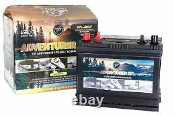 12V 120AH Leoch Adventurer Dual Terminal Leisure Battery (SFL-120DT)