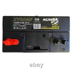 12V 120AH Numax XV35MF Battery Leisure Marine Dual Terminals Motorhome Caravan