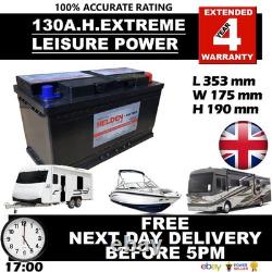 12V 130AH 130 AH Leisure Battery DEEP CYCLE for Motorhome / Caravan / Campervan
